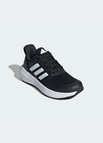Чорні всесезонні кросівки fortarun 3.0 kids adidas