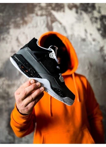 Цветные демисезонные кроссовки мужские nike air jordan retro 4 stelth найк аир джордан No Brand