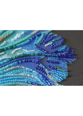 Набор для вышивки бисером "Синее золото" AB-746 на натуральном холсте. No Brand (339779812)