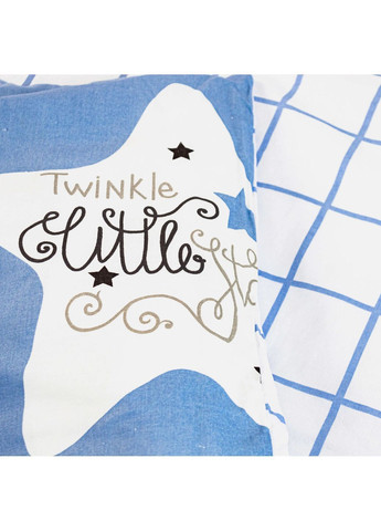Евро комплект постельного белья Бязь с наволочками 70*70 см, 115 гр/м2 Twinkle Stars Синий (19800200215) ТЕП (365851985)