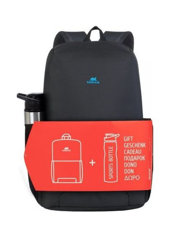 Комплект рюкзак для ноутбука 15.6" 8068 (Black) + спортивна пляшка 750 ml RIVACASE (360412696)