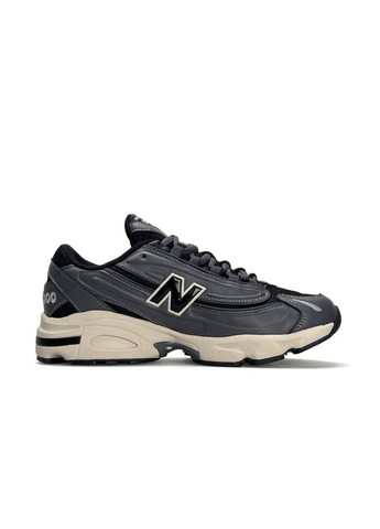 Серые демисезонные кроссовки мужские new balance dark grey black No Brand 1000