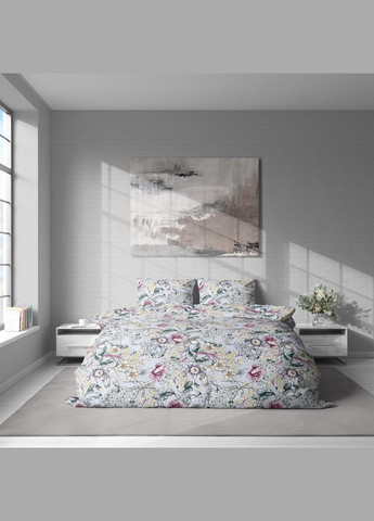 Постільна білизна комплект Сімейний 150х215 наволочка 50х70 2шт Сірий (П4К-lel-B-1180-04-01) No Brand (316230566)