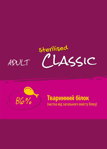Сухий корм для дорослих стерилізованих кішок Sterilised Classic 650 г (4032254753438) JosiCat (279566957)