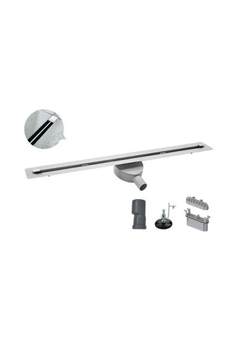 Душевой трап "Тонкий" из нержавеющей стали SUS304 FD07-20x700-Slender (KR5136) KOER (321184713)