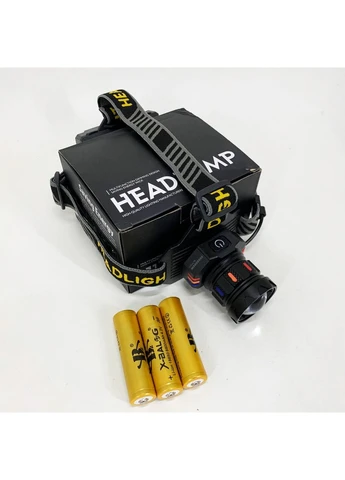 Ліхтар налобний BL-T701A-TG 3x18650 No Brand (379822834)