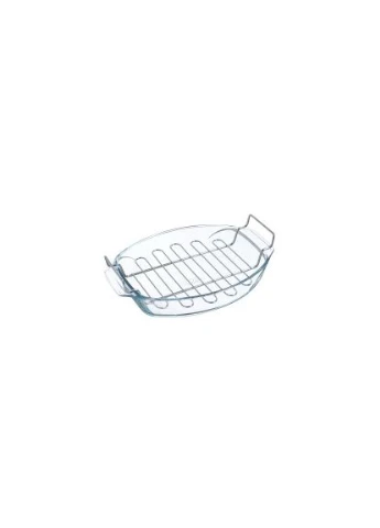 Форма скляна PYREX форма овал. 38х27х11см (4л) з решіт. (412U000/8043) No Brand (391965468)