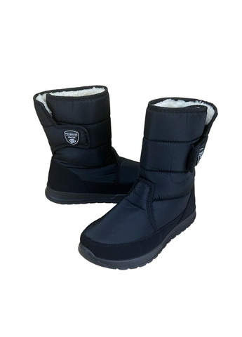 Дутики черевики чоловічі високі чорні на липучці 14232-5 Progres (259983959)