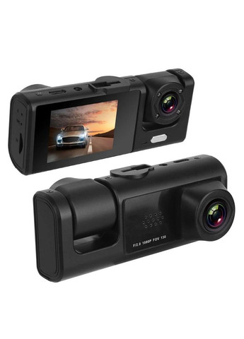Відеореєстратор на 2 камери, HD 1080P, AB-0891 / Автомобільний відеореєстратор/Реєстратор у машину full (370625633)