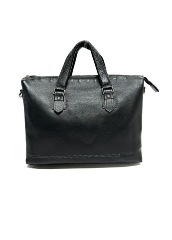 Мужская сумка из натуральной кожи 1087-1 черная 38х28х7 Fashion (367263489)