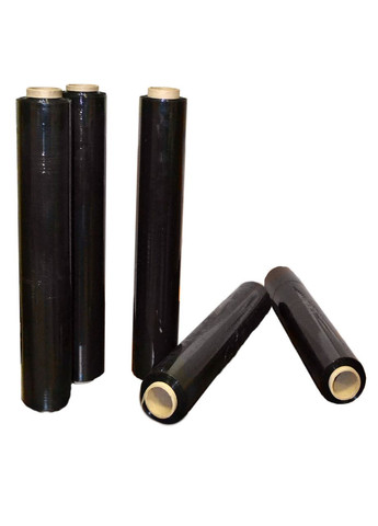 Стретч-пленка черная вторичная 500 мм х 20 мкм х 1,6 кг-170 м (3шт) No Brand (336376748)