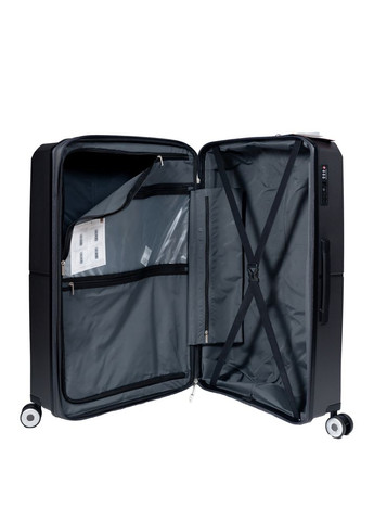 Чемодан маленький S под ручную кладь 49103 полипропилен Серый Snowball (297644022)