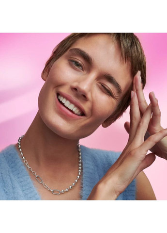 Серебряное ожерелье со звеньями и металлическими шармами Пандоры Пандора Ми 392799C00 Kabluchka (355462732)