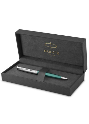Ручка шариковая SONNET 17 Essentials Metal and Green Lacquer CT BP 83332 Parker (316516568)