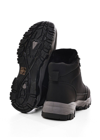 Черные ботинки зимние мужские STREAM