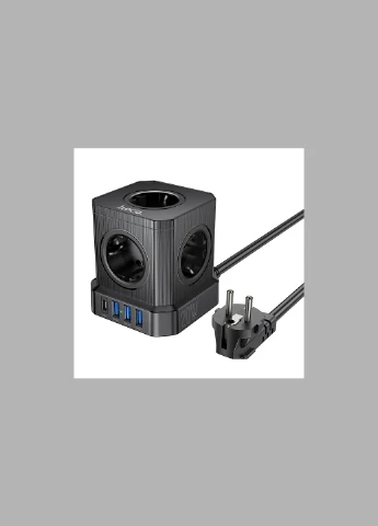 Сетевое зарядное устройство для NS8 Sharp 5 position (PD20W/1C3A) Desktop Socket Black Hoco (317936617)
