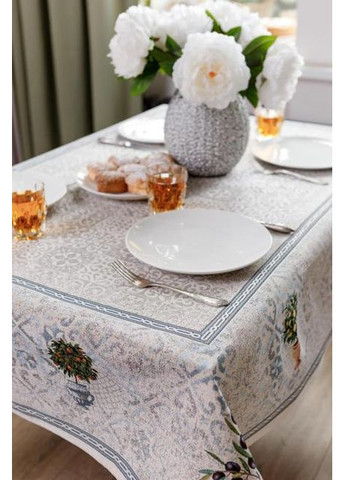 Скатертина гобеленова Афіни 136х136 см Різнокольоровий (8798) Прованс (361785128)