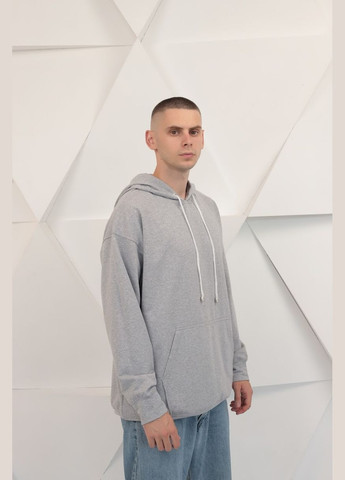 Сірий демісезонний худі чоловічий hc (h001-8363-057) No Brand