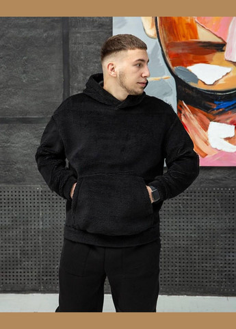 Худи мужчкие зимнее "Уютное тепло в каждом прикосновении" SF-0006 Черный, 50 Sofia (303403886)