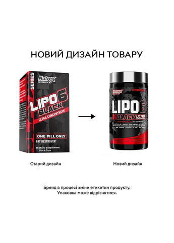 Жиросжигатель Lipo-6 Black Fat Destroyer, 60 капсул Nutrex Research (322294136)