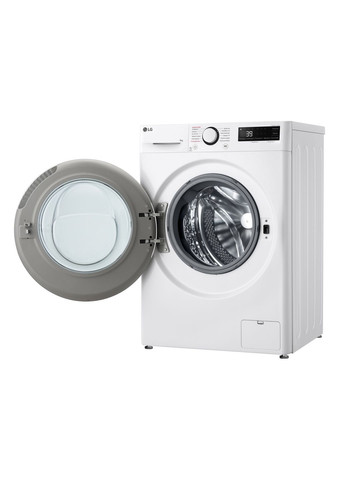 Пральна машина фронтальна, 8кг, 1200, A, 48см, дисплей, пара, інвертор, білий LG (370615325)