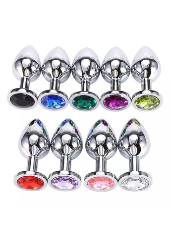 Анальна пробка з кристалом із медичної сталі (Розмір S) We Love (284278238)