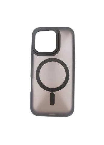 Чехол Magnetic для iPhone 16 Pro BLACK, матовый силиконовый чехол для АЙФОН 16 ПРО черный с magsafe Silicone Case (396509688)