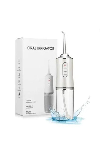 Портативний іригатор Oral Irrigator для чищення зубів, білий No Brand - (362947573)