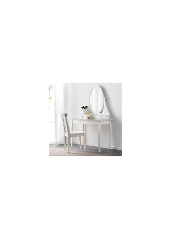 Туалетний столик із дзеркалом білий IKEA (277964983)