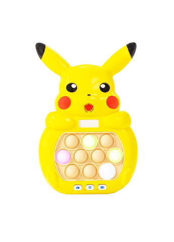 Электронная приставка консоль Quick Push Game приставка игры Pop It Антистресс-тек ток игрушка Пикачу 999 No Brand (365721657)