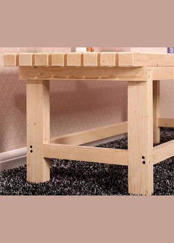 Садова лавка з дерева Ліда 110 бланже (СДС-111201) No Brand (328960101)