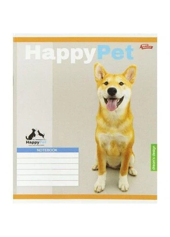 Зошит КОЛЬОРОВИЙ на 18 аркушів КЛІТИНКА "HAPPY PET" (20 ШТ) (46582) Мрії Збуваються (401489539)