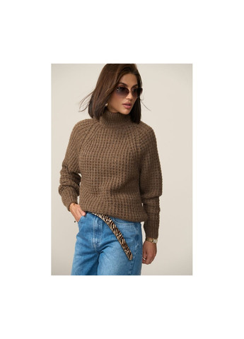 Коричневий демісезонний светр 2878 Bellise