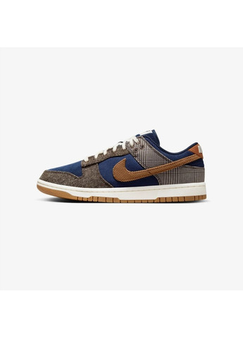 Сірі кросівки чоловічі dunk low prm blue/grey Nike