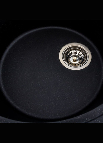 Гранитная мойка для кухни ONYX 5847 матовая Черный металлик Valeso (358059304)