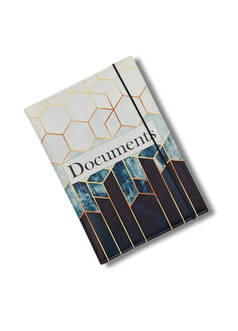 Документниця папка органайзер для документів А4 з принтом ромбики No Brand (323165909)