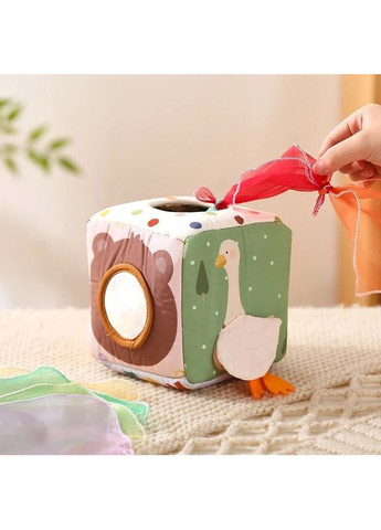 Диспенсер із хусточками Монтессорі 15 шт Animals Bluelans (365721056)