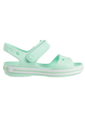 Салатовые повседневные сандалии kids crocband sandal neon mint р. 7-24-14.5 см Crocs