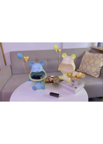 Мультифункциональный органайзер в виде голубого медвежонка с шариками и подносом No Brand (306433266)