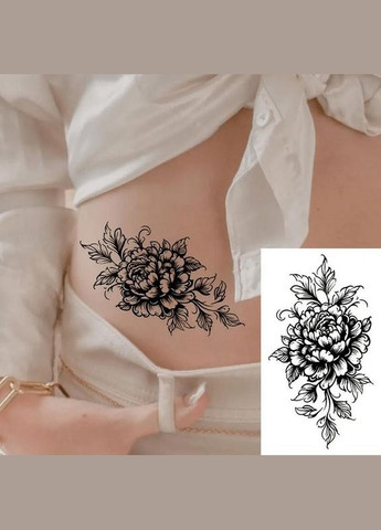 Набор детских временных татуировок "Черные мини №5" black-tattoo-mini-set-5-T No Brand (339777648)