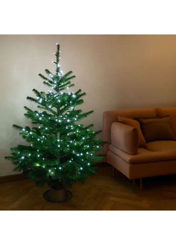 Новорічна гірлянда Нитка 10 м 120 LED чорний провід для інтер'єру світлодіодне прикраса Garlando (370432222)