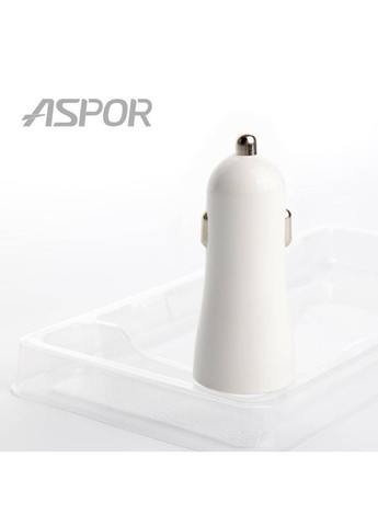 Автомобильное зарядное устройство A902C (2USB/2.4A) + USB кабель Micro-белый Aspor (368561198)