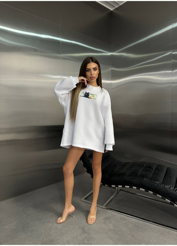 Лонгслив из трехнитки на флисе — ЗАМЕР В ОПИСАНИИ GD/GL Модний простір (370147095)