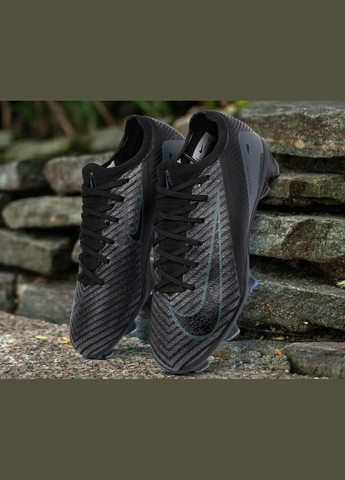 Черные футбольные бутсы mercurial vapor xvi elite fg No Brand