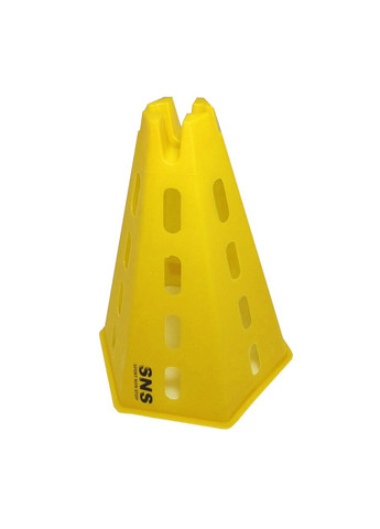 Фішка-піраміда з отворами 31 см жовта O-992-6-Ж SNS (361034074)