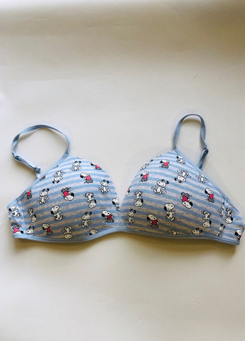 Сірий бюстгальтер підлітковий Peanuts без кісточок бавовна органічна