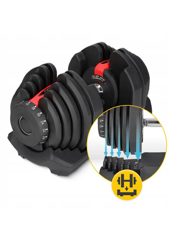 Гантель с регулируемым весом Premium 5-40 кг () 4FIZJO P-5907739319210 (291302712)