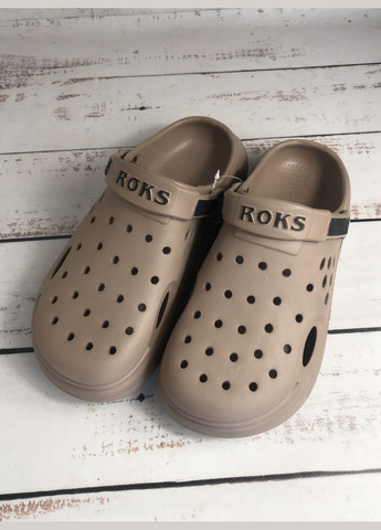 Крокси сабо дитячі на підлітків Коричневий (114) ROKS (340113332)
