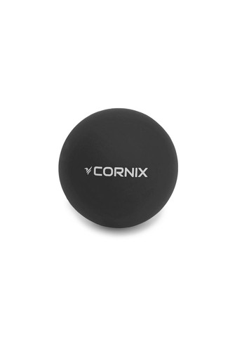 Масажний м'яч Lacrosse Ball 6.3 см XR0118 Black Cornix xr-0118 (275334095)