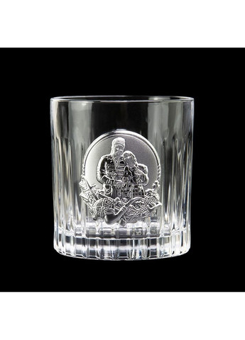 Набір для віскі "Козаки" - 6 кришталевих склянок зі срібними накладками, козацька історія (GPB6KOZ2XS) Boss Crystal (372506711)